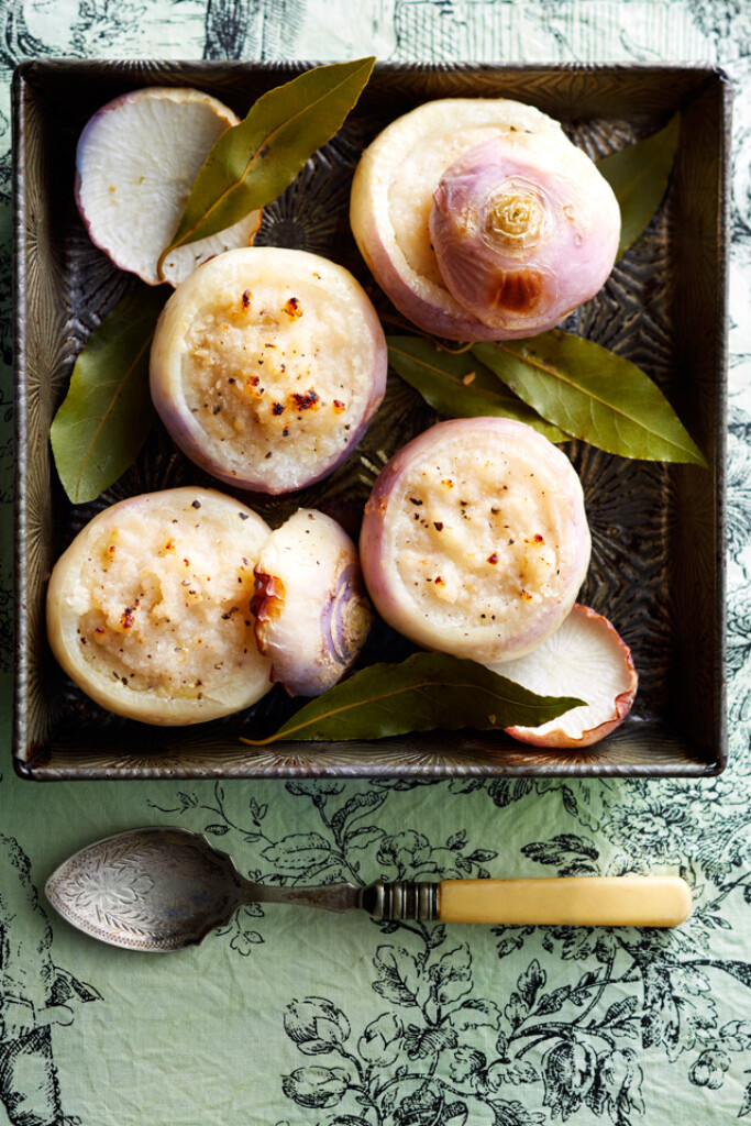 Gevulde meiknolletjes met parmezaan en laurier