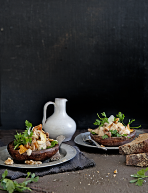 portobellopasteitje met ragout van paddenstoelen