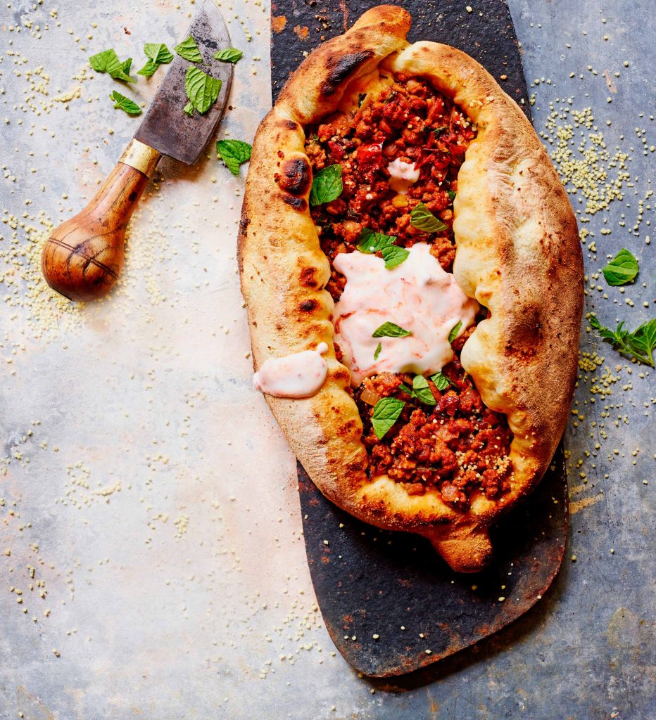 pizza met Turkse smaken - delicious