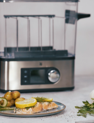 Sous-vide zalm met citroen en kruiden