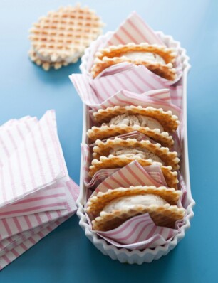 Speculaasijs met dunne wafels