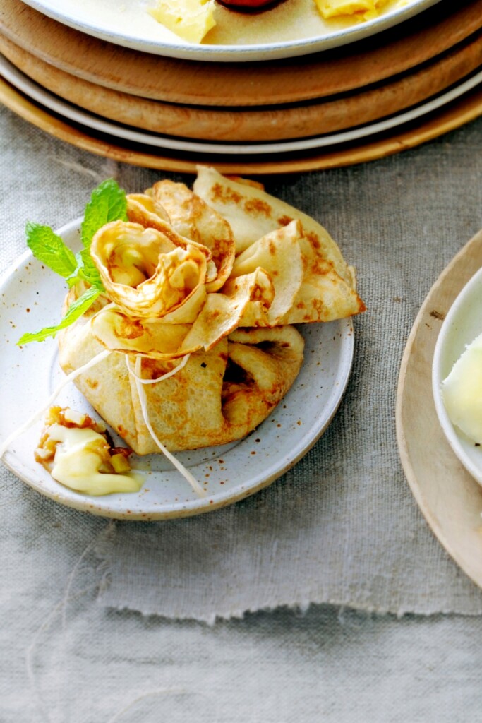 crêpes met époisses en appel-venkelkaramel