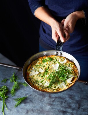 frittata met groene asperges