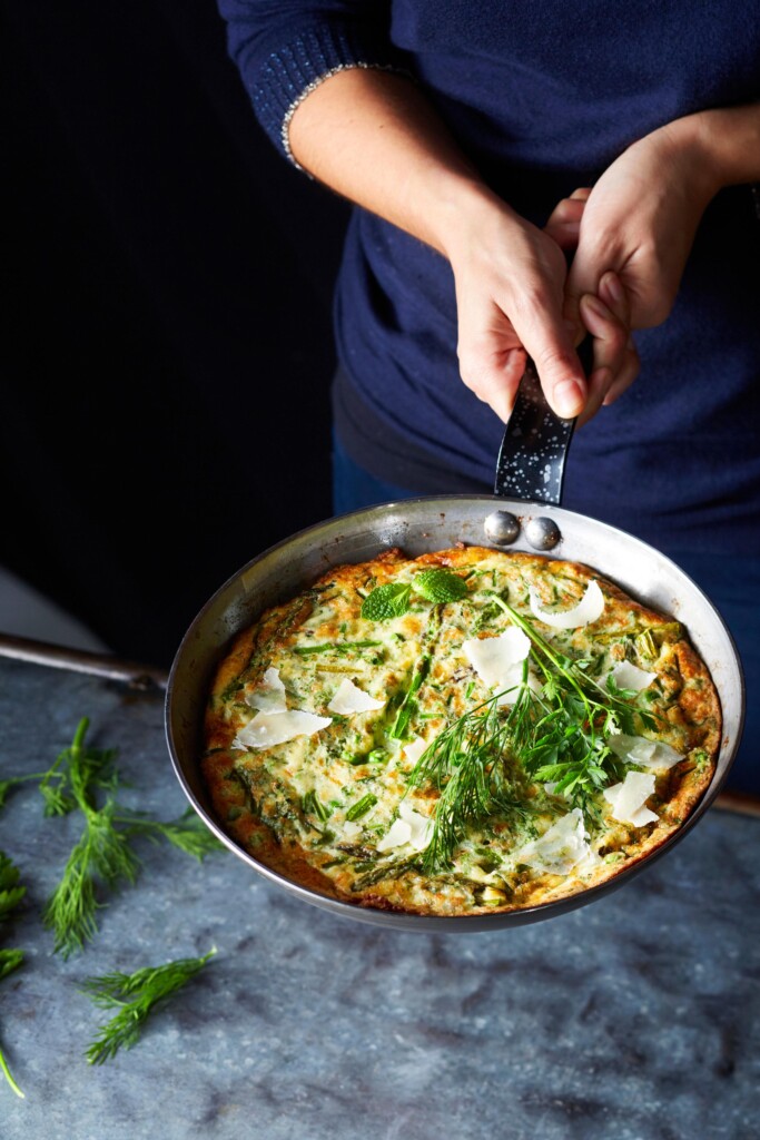 frittata met groene asperges