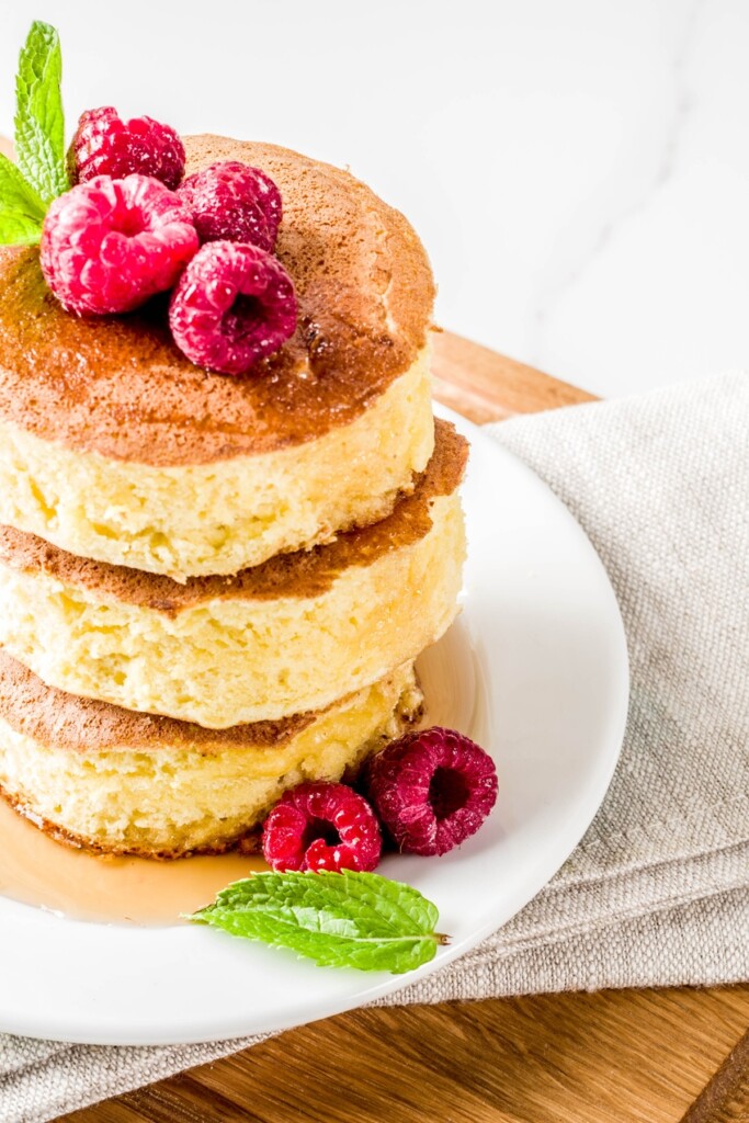 Vegan japanse soufflé pannenkoekjes