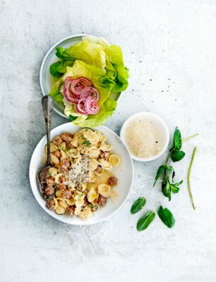 orecchiette met bocconcini