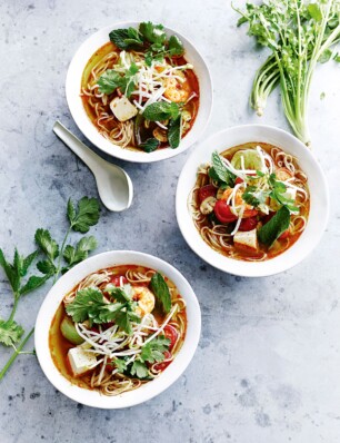 garnalen tom yam (pittige Thaise noedelsoep)