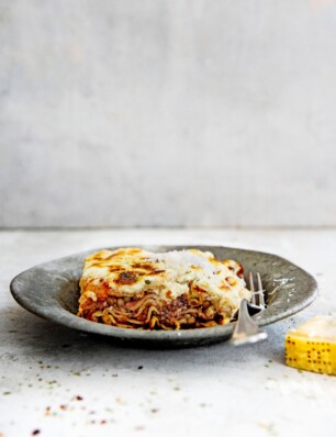 lasagne met gehakt en linzen