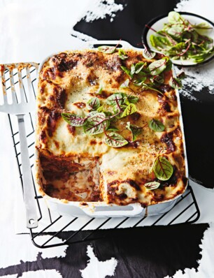 Lasagne met runderbouillon