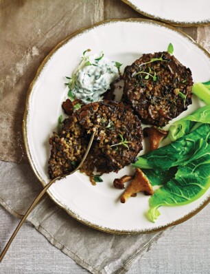 Paddenstoelenburgers met bulgur