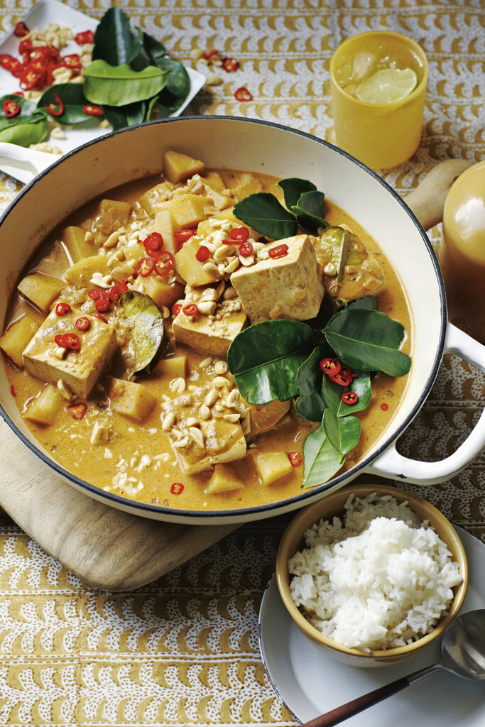 Snelle massamancurry met tofoe