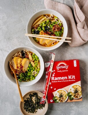 ramen met japanse omelet & chili-crispolie