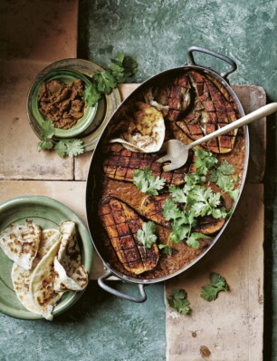 Vegan auberginecurry met kokos