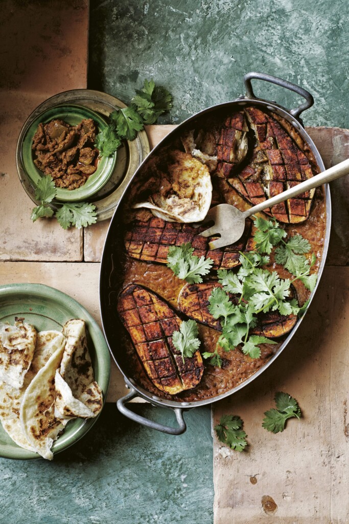 Vegan auberginecurry met kokos