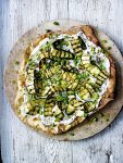 Pizza met tuinbonen