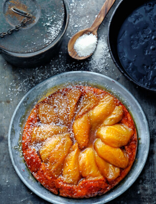 tarte tatin met mango en kokos