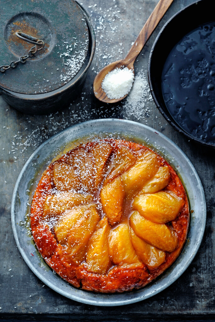 tarte tatin met mango en kokos