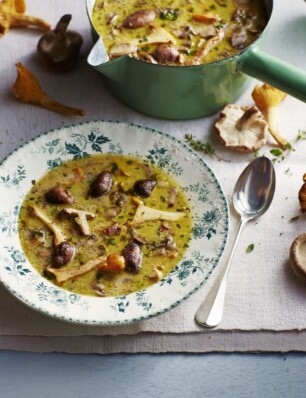 paddenstoelensoep met mascarpone