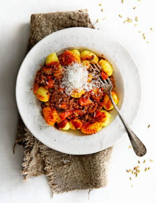 snelle gnocchi bolognese