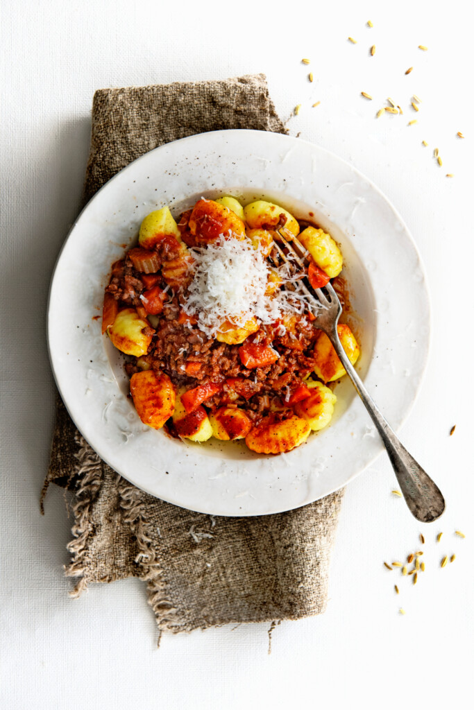 snelle gnocchi bolognese