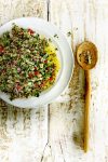 quinoa tabouleh met granaatappel - gezonde recepten met quinoa