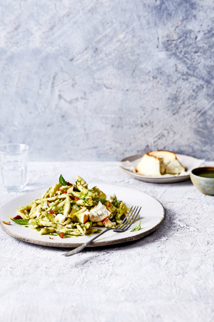 pasta pesto met ricotta