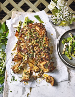 breekbrood met sobrasada en scamorza