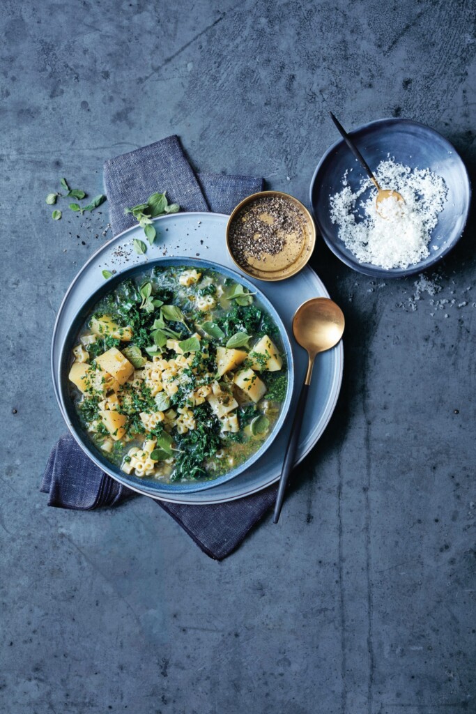 minestrone soep met boerenkool