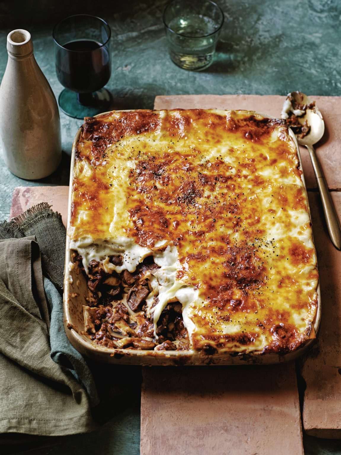 vegetarische lasagne met paddenstoelen | delicious.magazine