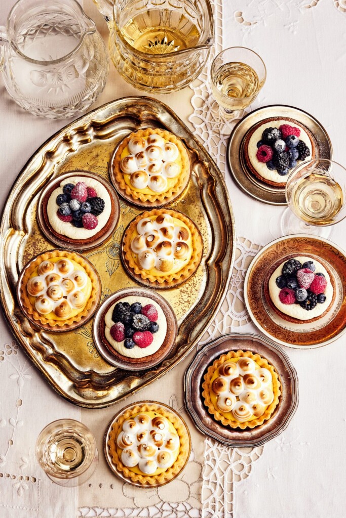 tartelettes met lemoncurd en tijm