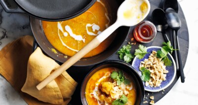 pittige pompoensoep met kokos