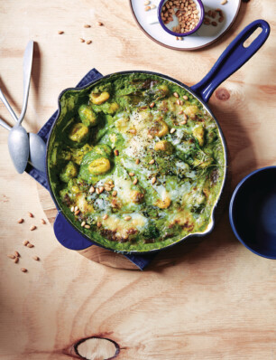 gnocchi met pesto-parmezaanbechamel