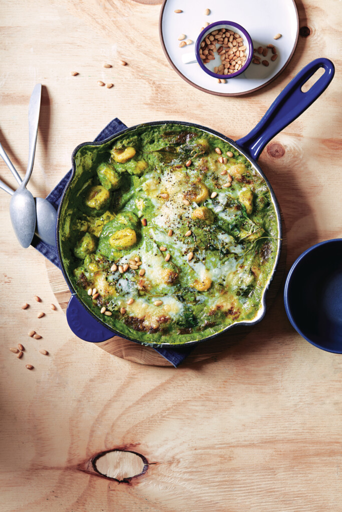 gnocchi met pesto-parmezaanbechamel