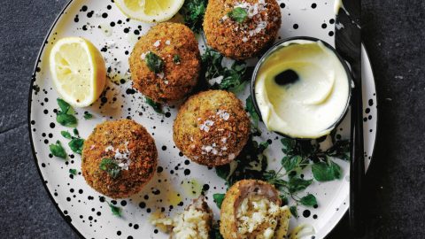 arancini met saucijs en venkelzaad