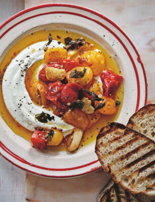 fetadip met gekonfijte tomaten