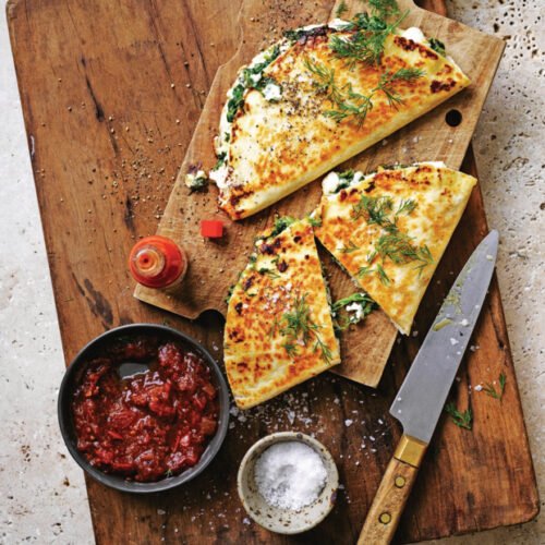 quesadilla met restjes kaas