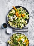 pastasalade met courgette geitenkaas