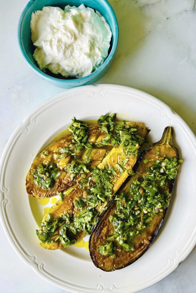 stap voor stap courgette en aubergine steaks