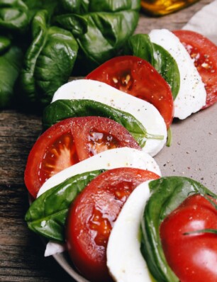 caprese salade: de Italiaanse vlag op je bord