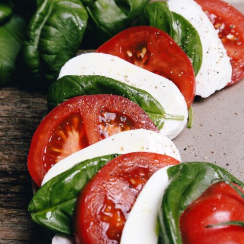 mozzarella caprese salade