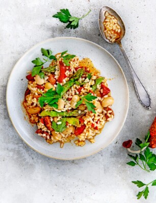 arroz meloso met chorizo en bonen