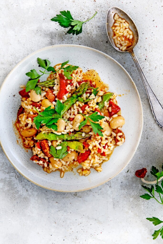 arroz meloso met chorizo en bonen