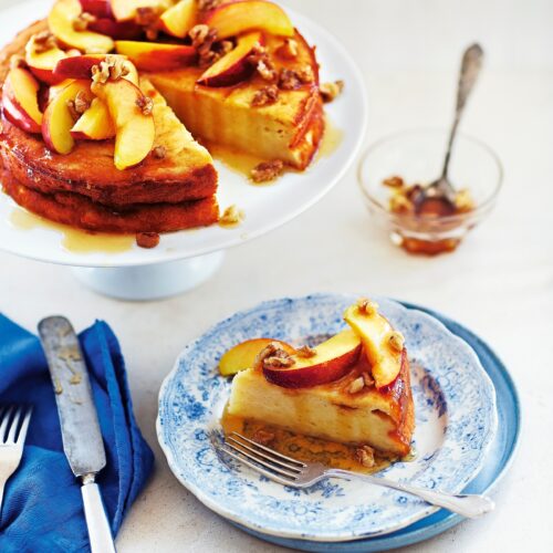 Ricottacake met nectarines