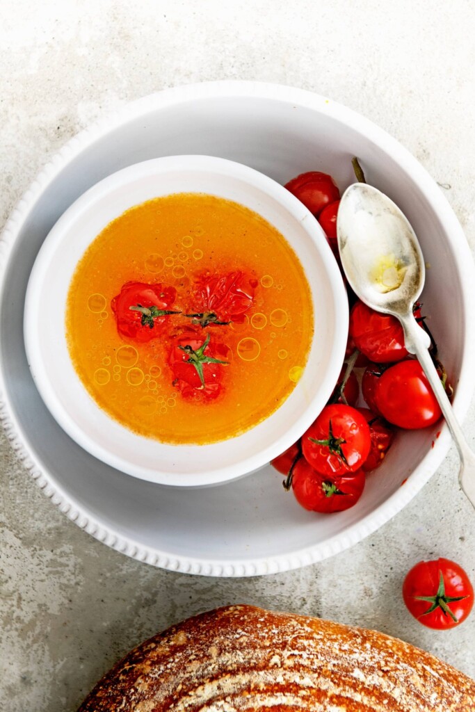 tomatenbouillon met pastis