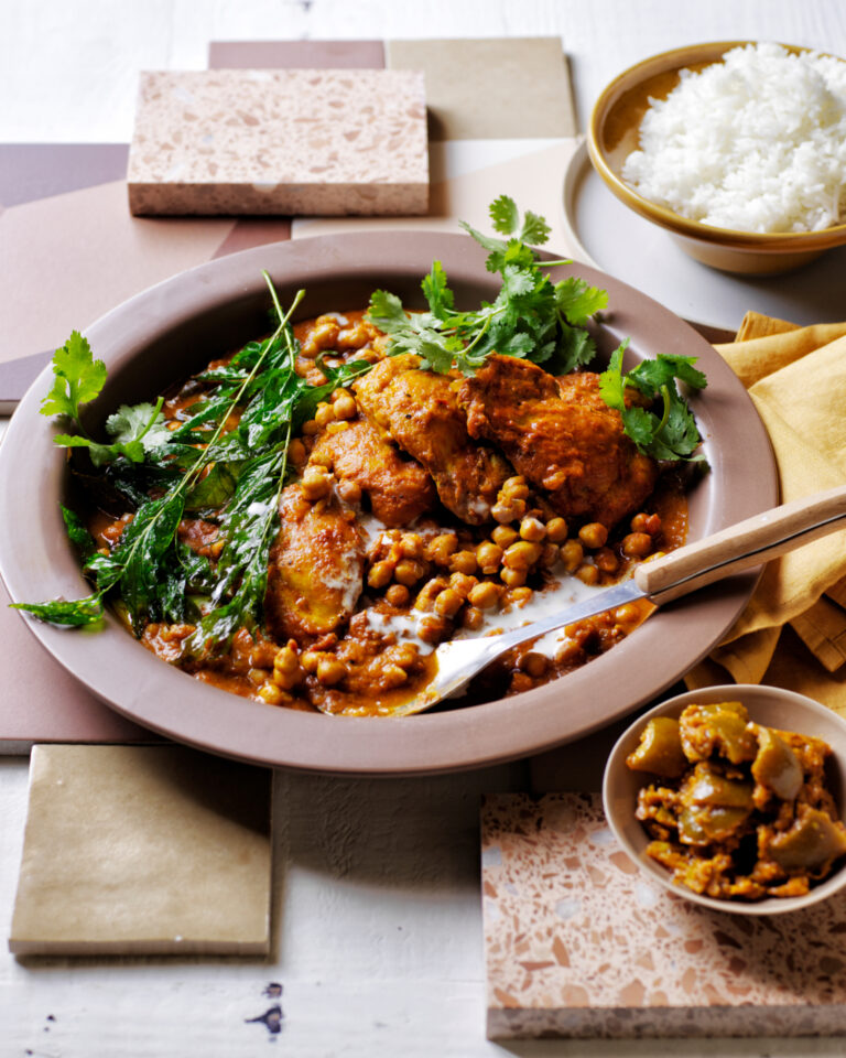 kipcurry met kikkererwten & kokos