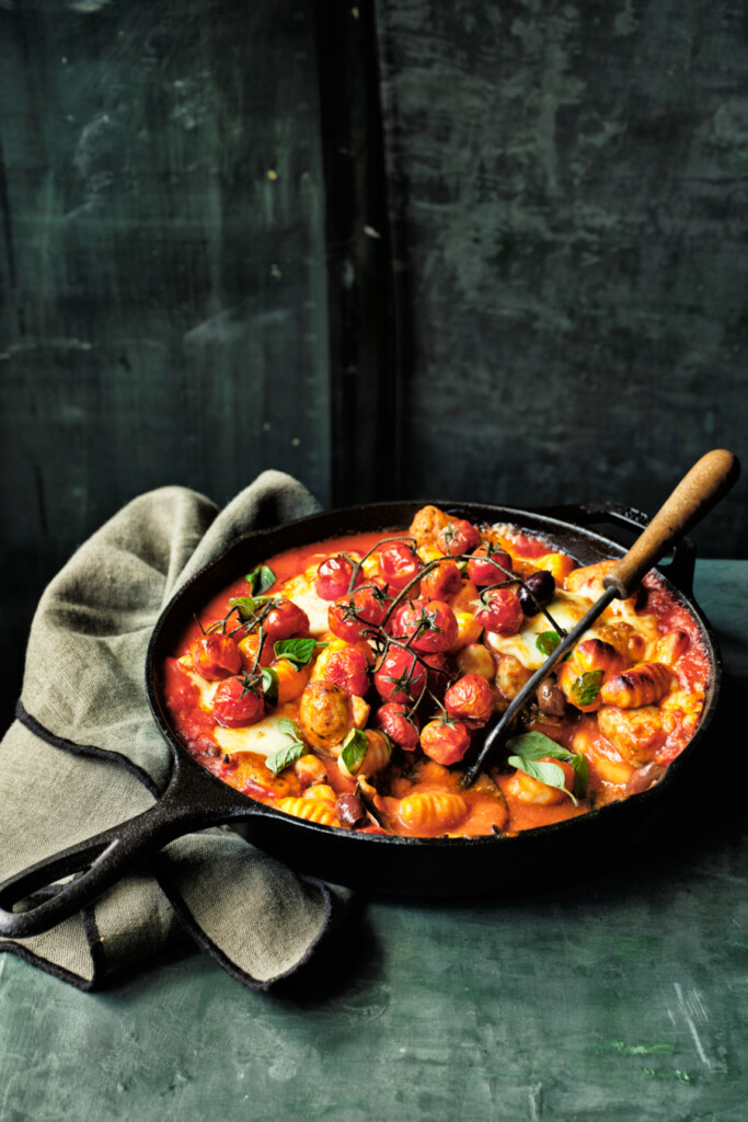 gnocchi uit de oven met saucijzenvlees