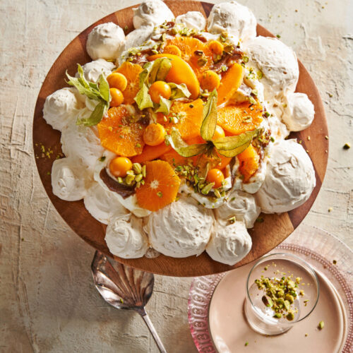 pavlova met kastanje-speculaasroom