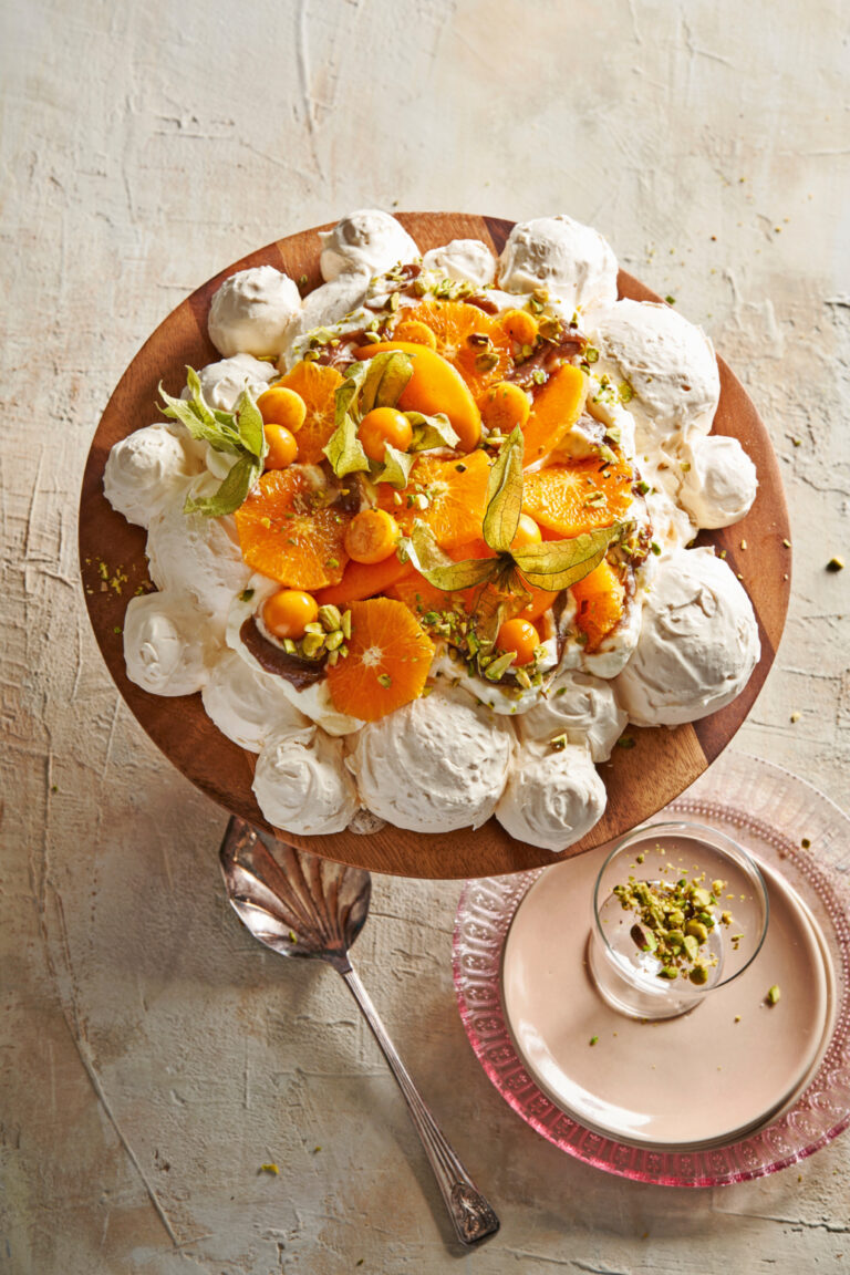 pavlova met kastanje-speculaasroom