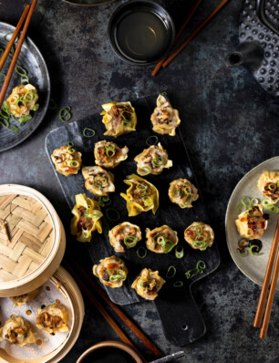 siu mai met kip-shiitake-vulling