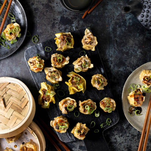 siu mai met kip-shiitake-vulling